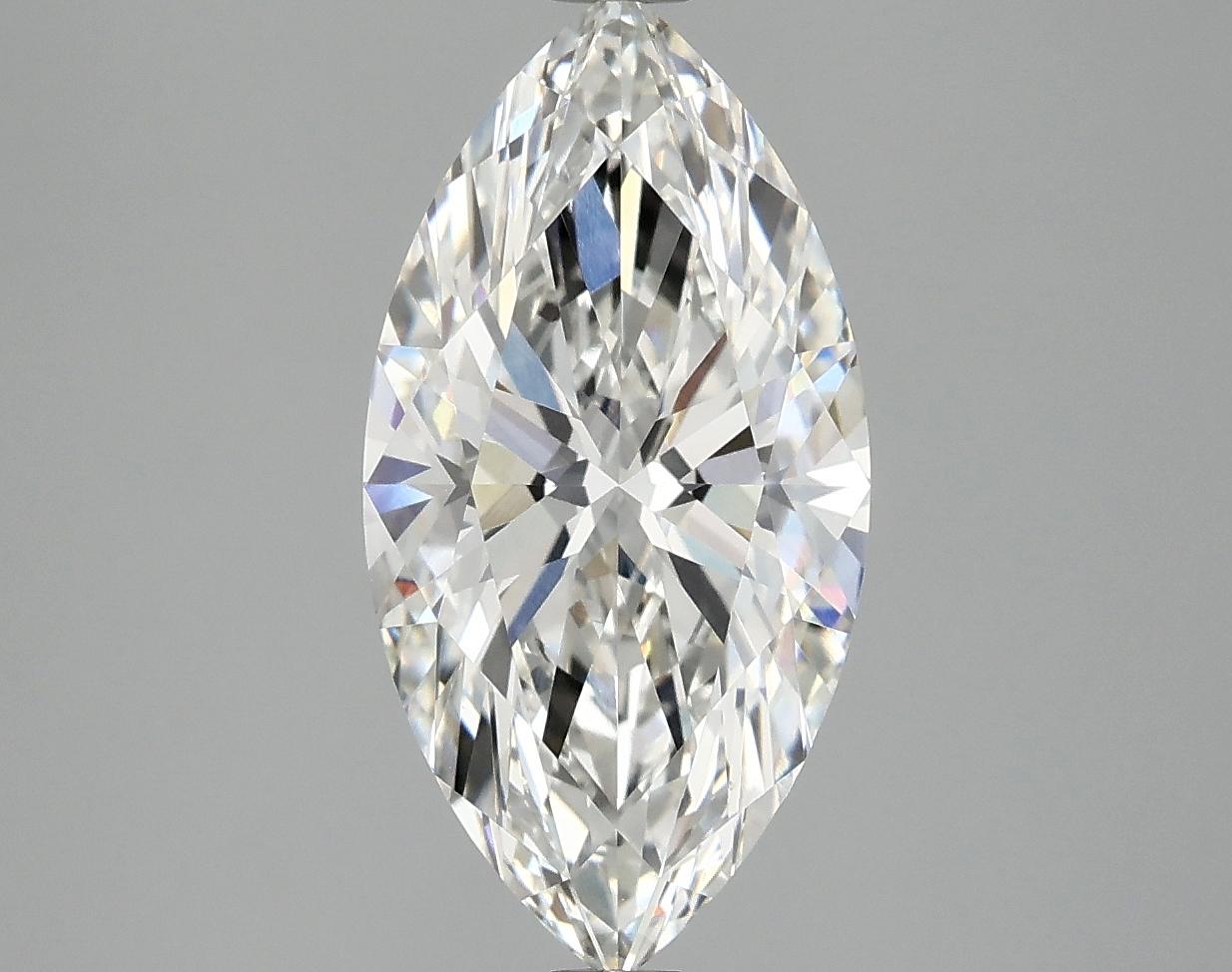 3.09 Carat Marquise Shaped Ideal Cut VVS2 IGI Certified Lab Grown Diamond