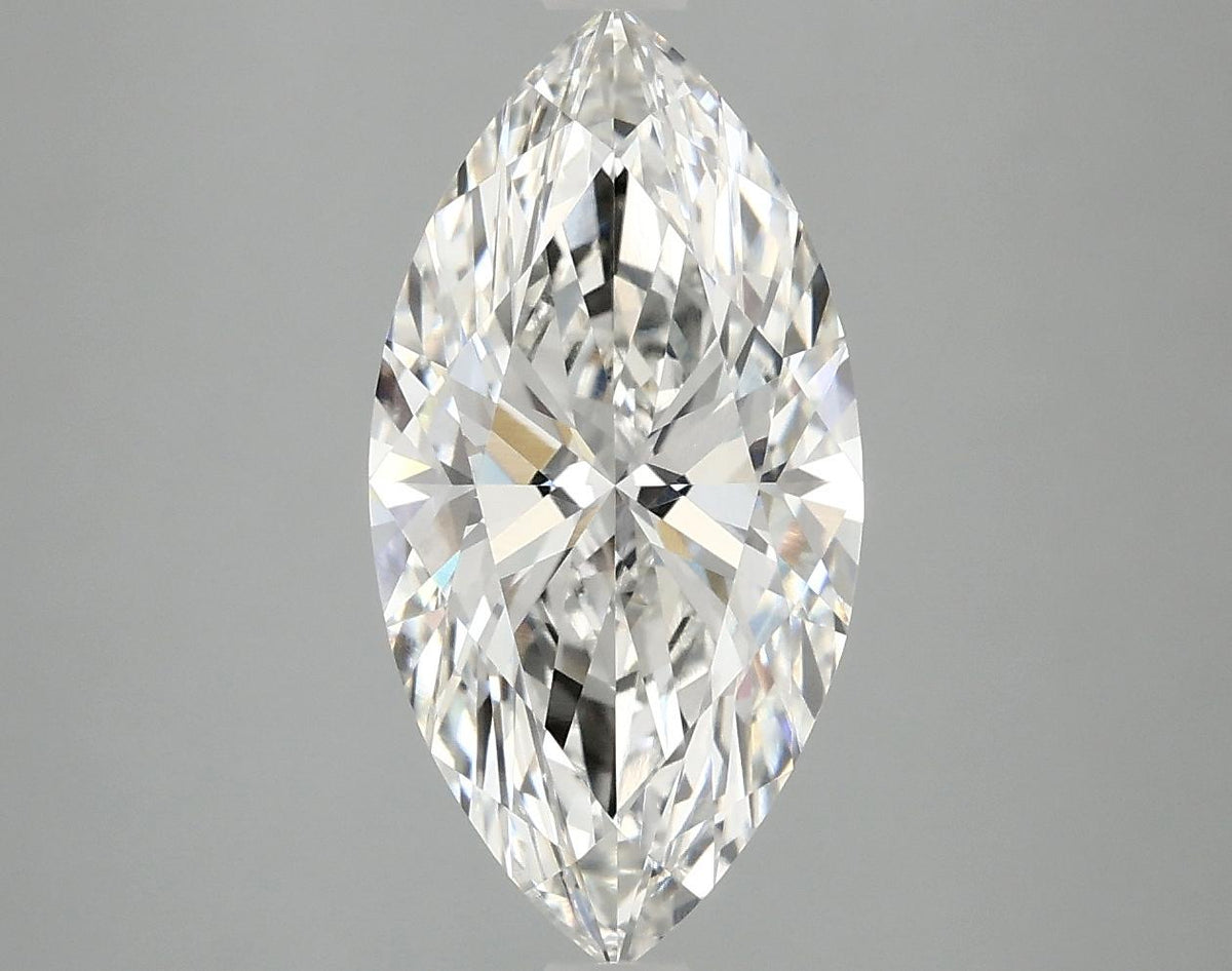 3.08 Carat Marquise Shaped Ideal Cut VVS2 IGI Certified Lab Grown Diamond