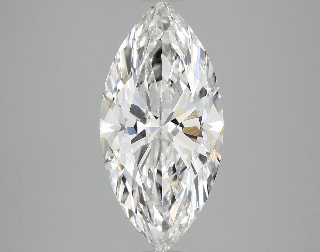 3.02 Carat Marquise Shaped Excellent Cut VVS2 IGI Certified Lab Grown Diamond