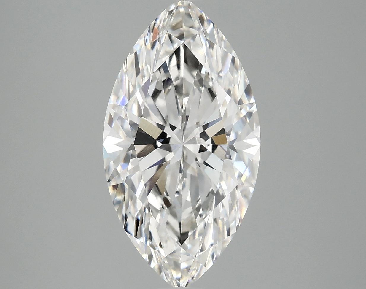 3.09 Carat Marquise Shaped Excellent Cut VVS2 IGI Certified Lab Grown Diamond