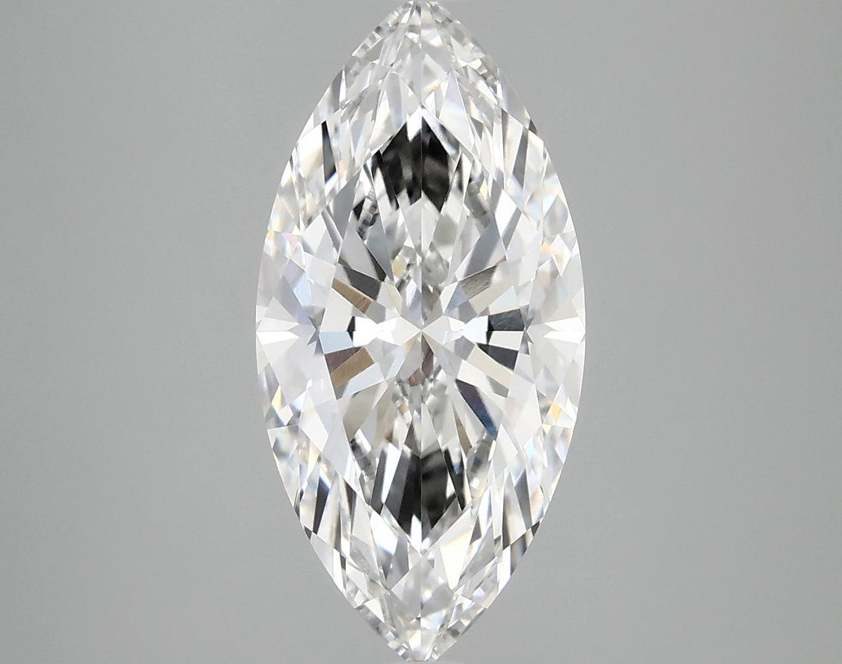 3.09 Carat Marquise Shaped Excellent Cut VVS2 IGI Certified Lab Grown Diamond