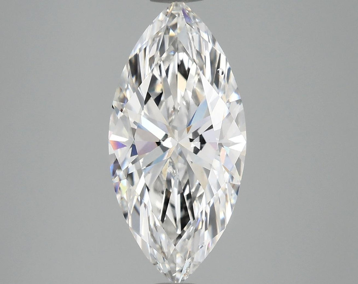 3.08 Carat Marquise Shaped Excellent Cut VVS2 IGI Certified Lab Grown Diamond