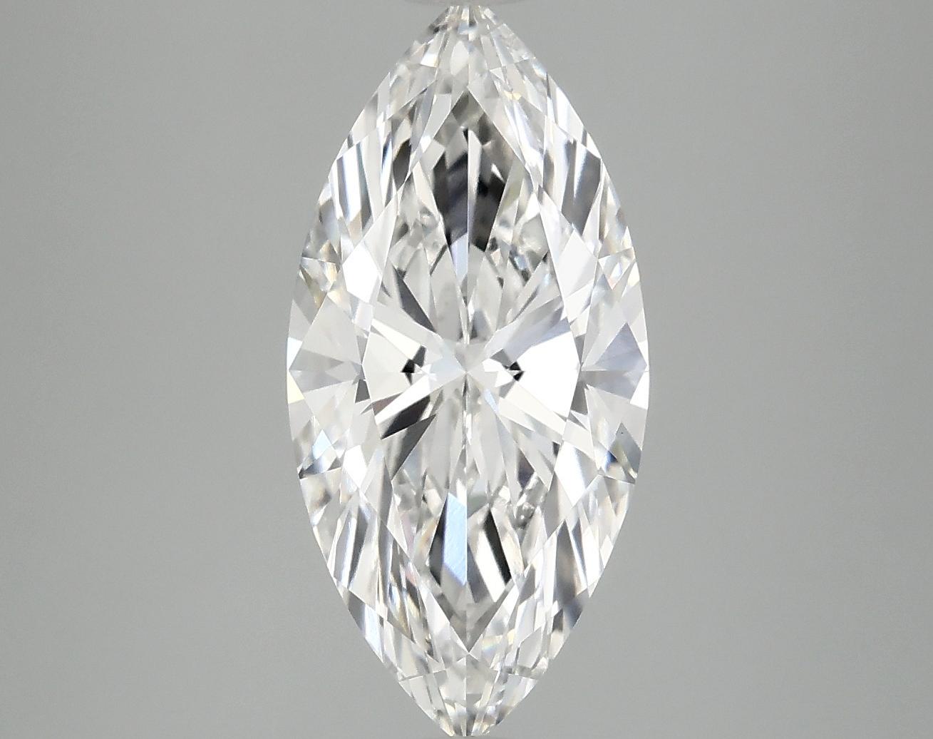 3.04 Carat Marquise Shaped Excellent Cut VVS2 IGI Certified Lab Grown Diamond