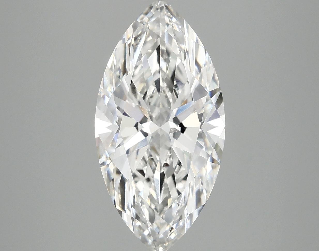 2.93 Carat Marquise Shaped Ideal Cut VVS2 IGI Certified Lab Grown Diamond