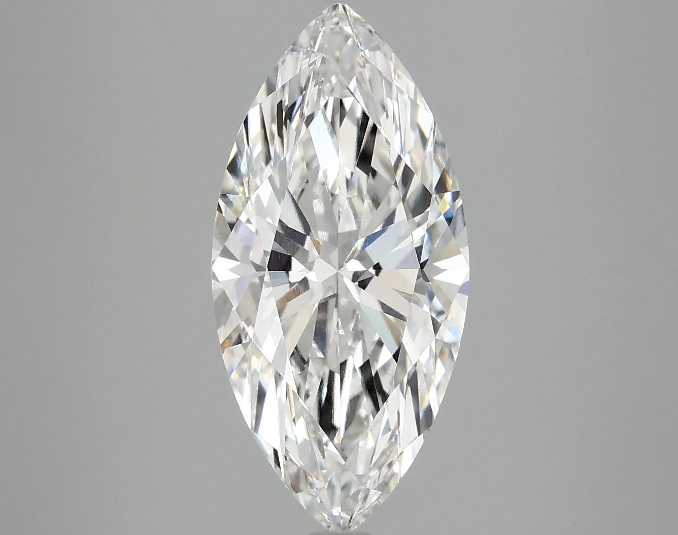 3.04 Carat Marquise Shaped Excellent Cut VVS2 IGI Certified Lab Grown Diamond