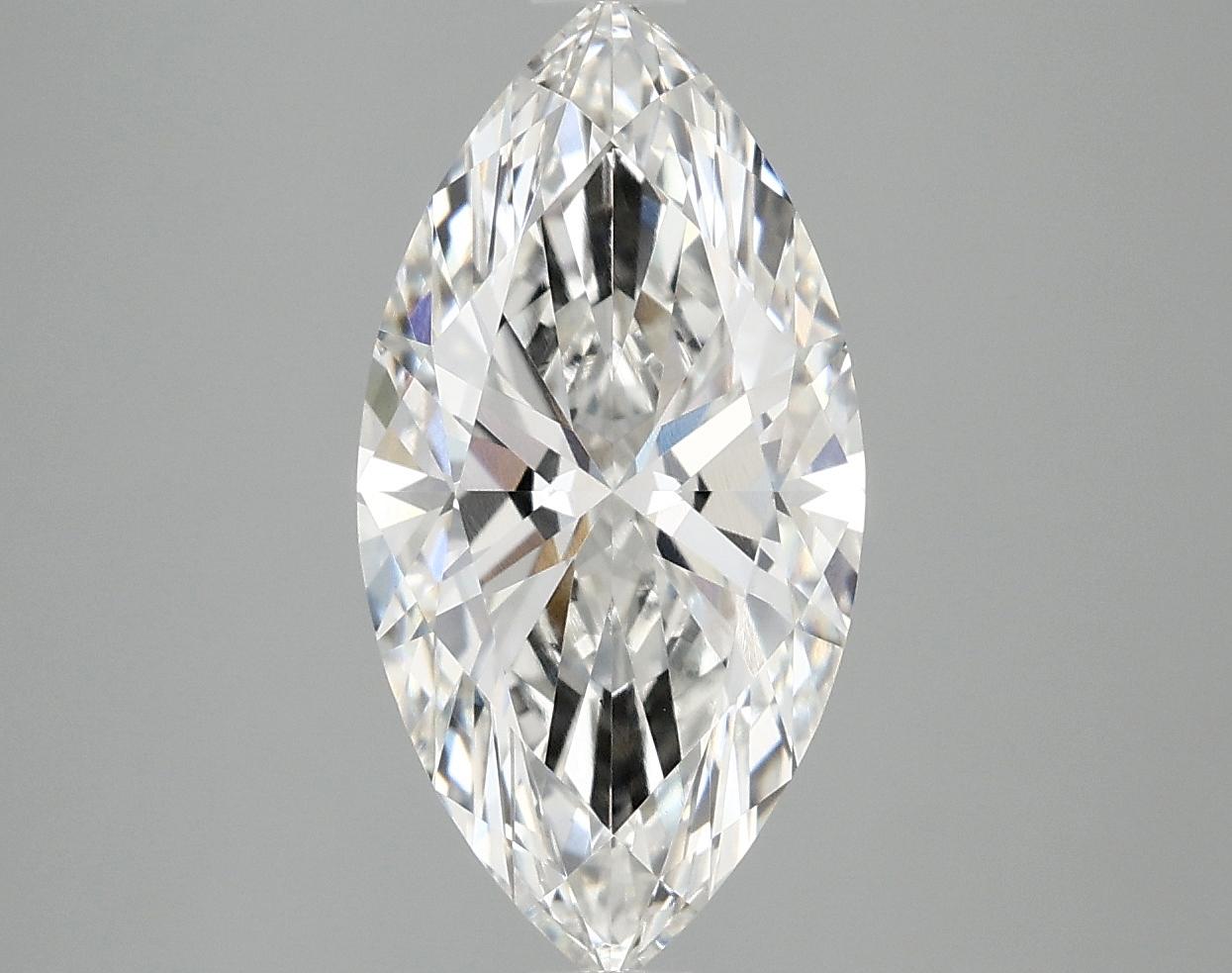 3.09 Carat Marquise Shaped Ideal Cut VVS2 IGI Certified Lab Grown Diamond