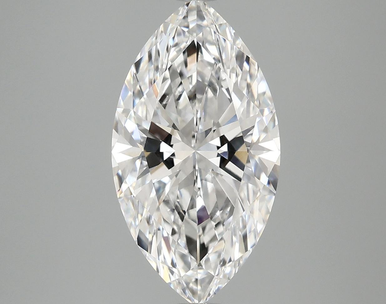 3.02 Carat Marquise Shaped Excellent Cut VVS2 IGI Certified Lab Grown Diamond