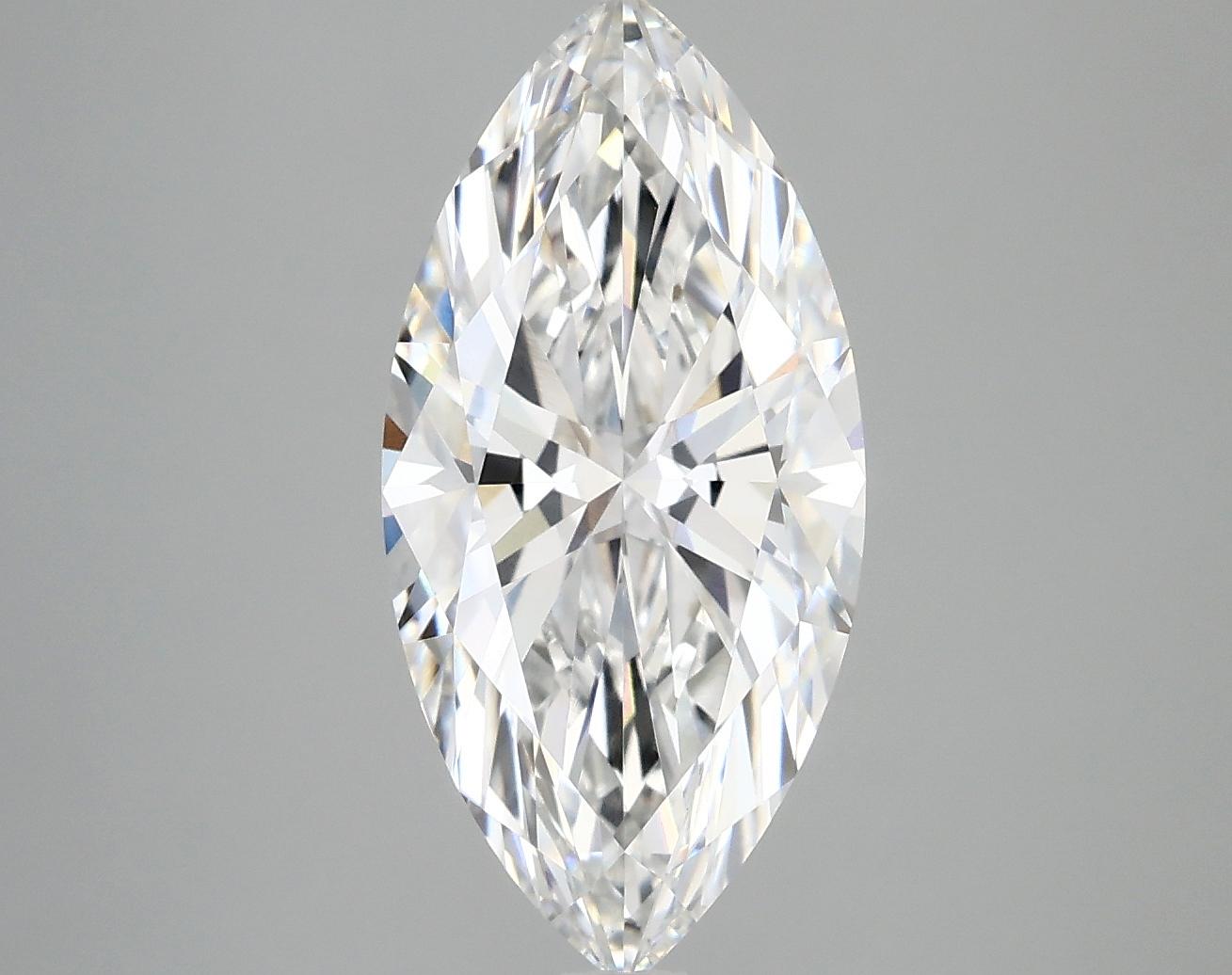 3.03 Carat Marquise Shaped Excellent Cut VS1 IGI Certified Lab Grown Diamond