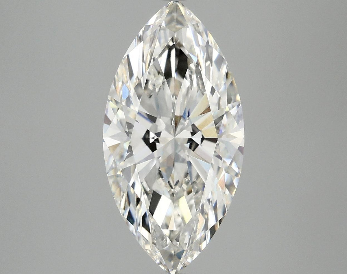 3.09 Carat Marquise Shaped Ideal Cut VVS2 IGI Certified Lab Grown Diamond
