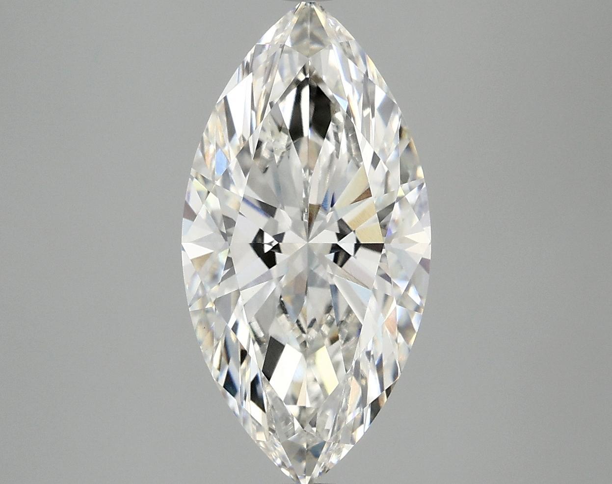 3.09 Carat Marquise Shaped Ideal Cut VVS2 IGI Certified Lab Grown Diamond