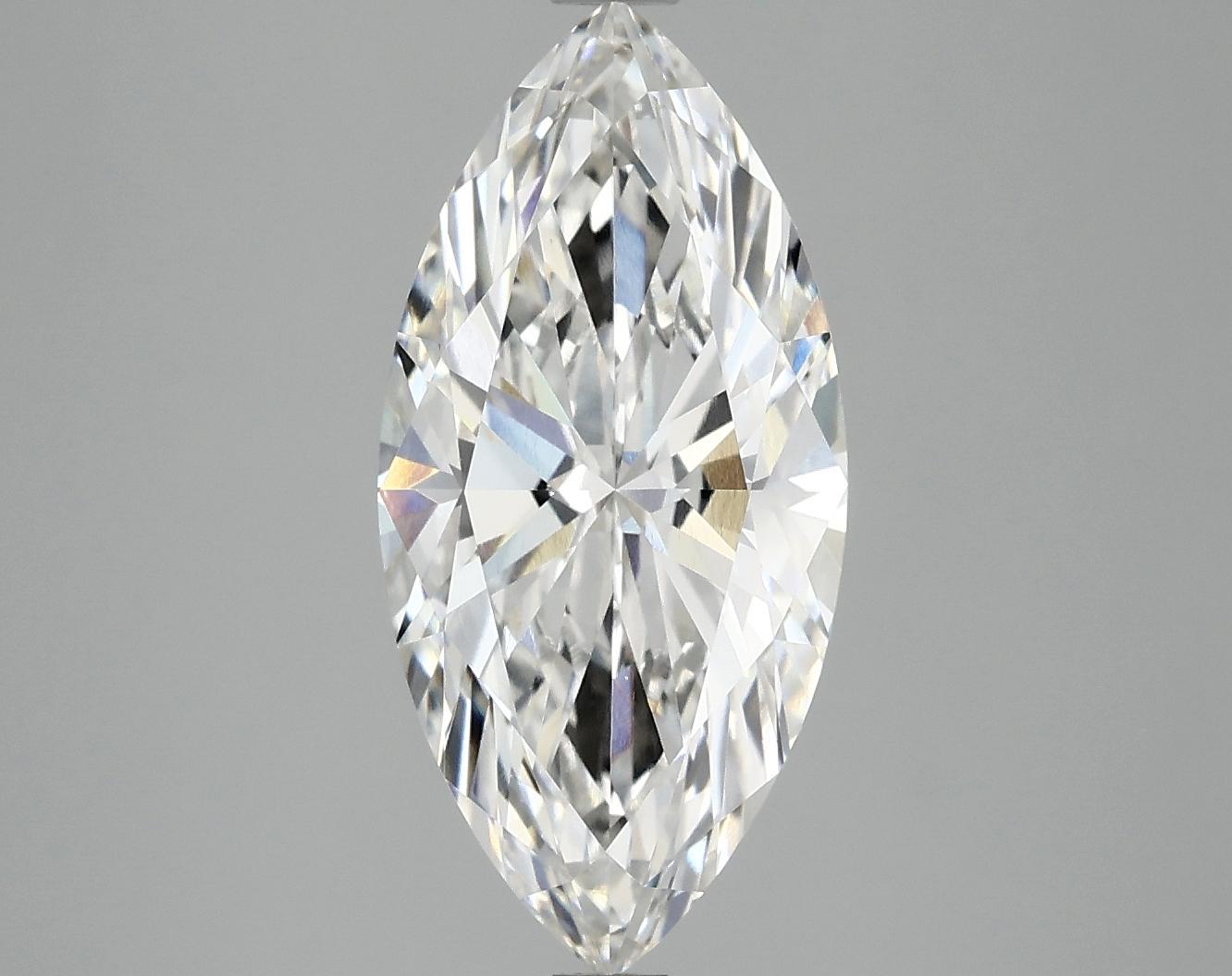 3.09 Carat Marquise Shaped Excellent Cut VVS2 IGI Certified Lab Grown Diamond