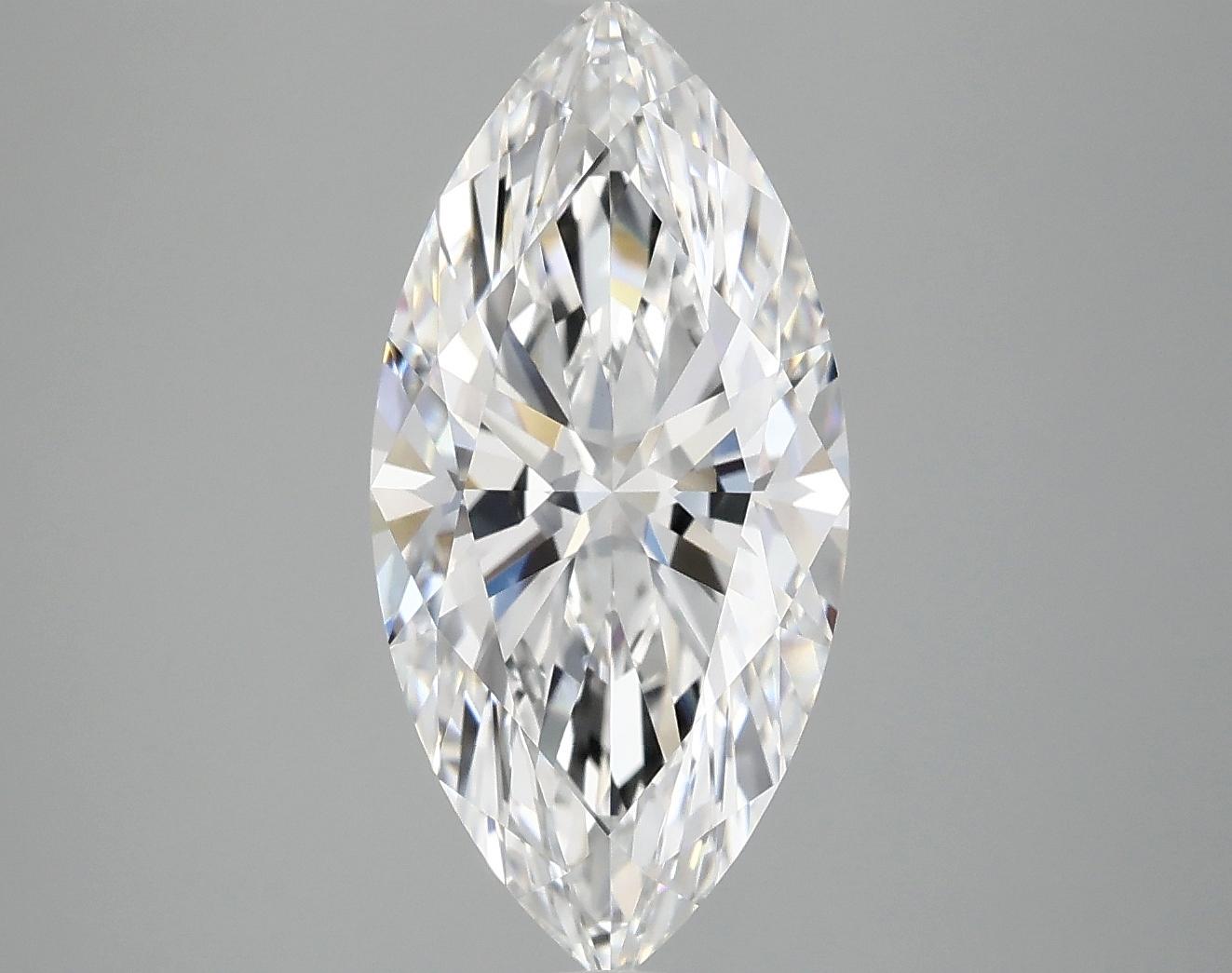 3.09 Carat Marquise Shaped Excellent Cut VVS2 IGI Certified Lab Grown Diamond