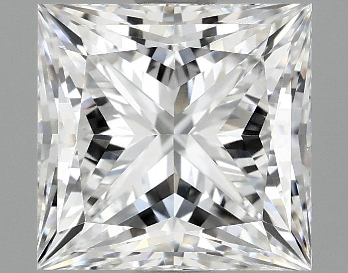 2.07 Carat Princess Shaped Ideal Cut VVS2 IGI Certified Lab Grown Diamond