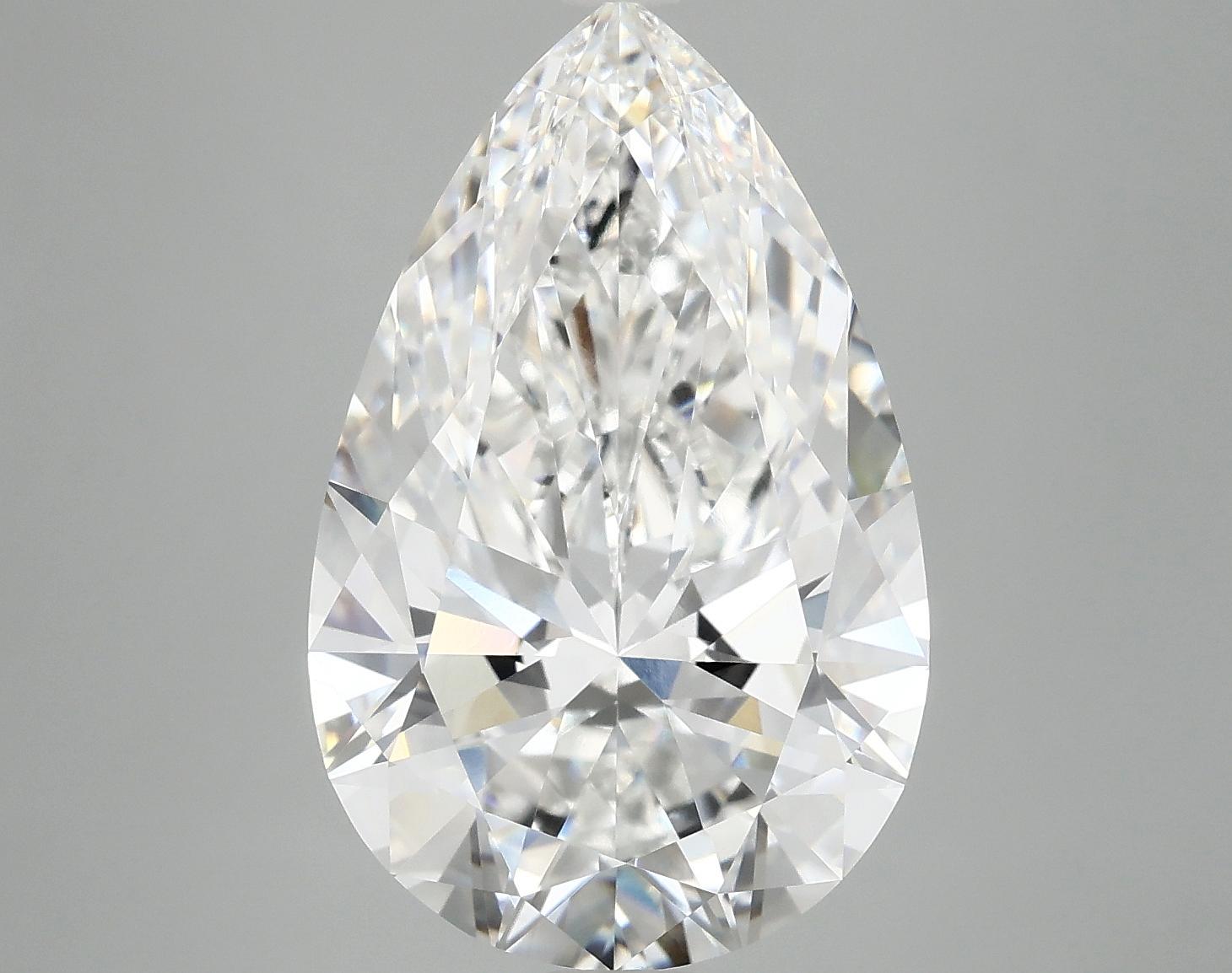 7.37 Carat Pear Shaped Ideal Cut VVS2 IGI Certified Lab Grown Diamond