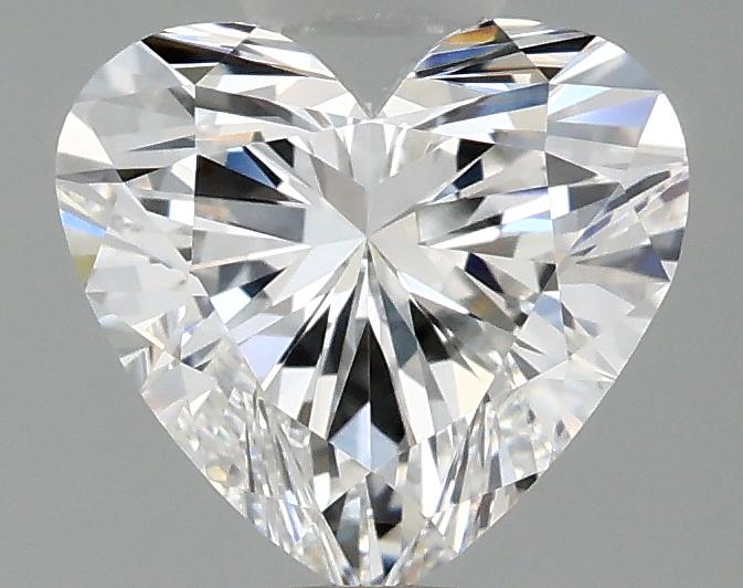 1.45 Carat Heart Shaped Ideal Cut VVS2 IGI Certified Lab Grown Diamond