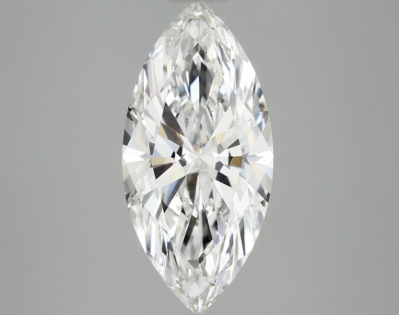 2.97 Carat Marquise Shaped Excellent Cut VVS2 IGI Certified Lab Grown Diamond