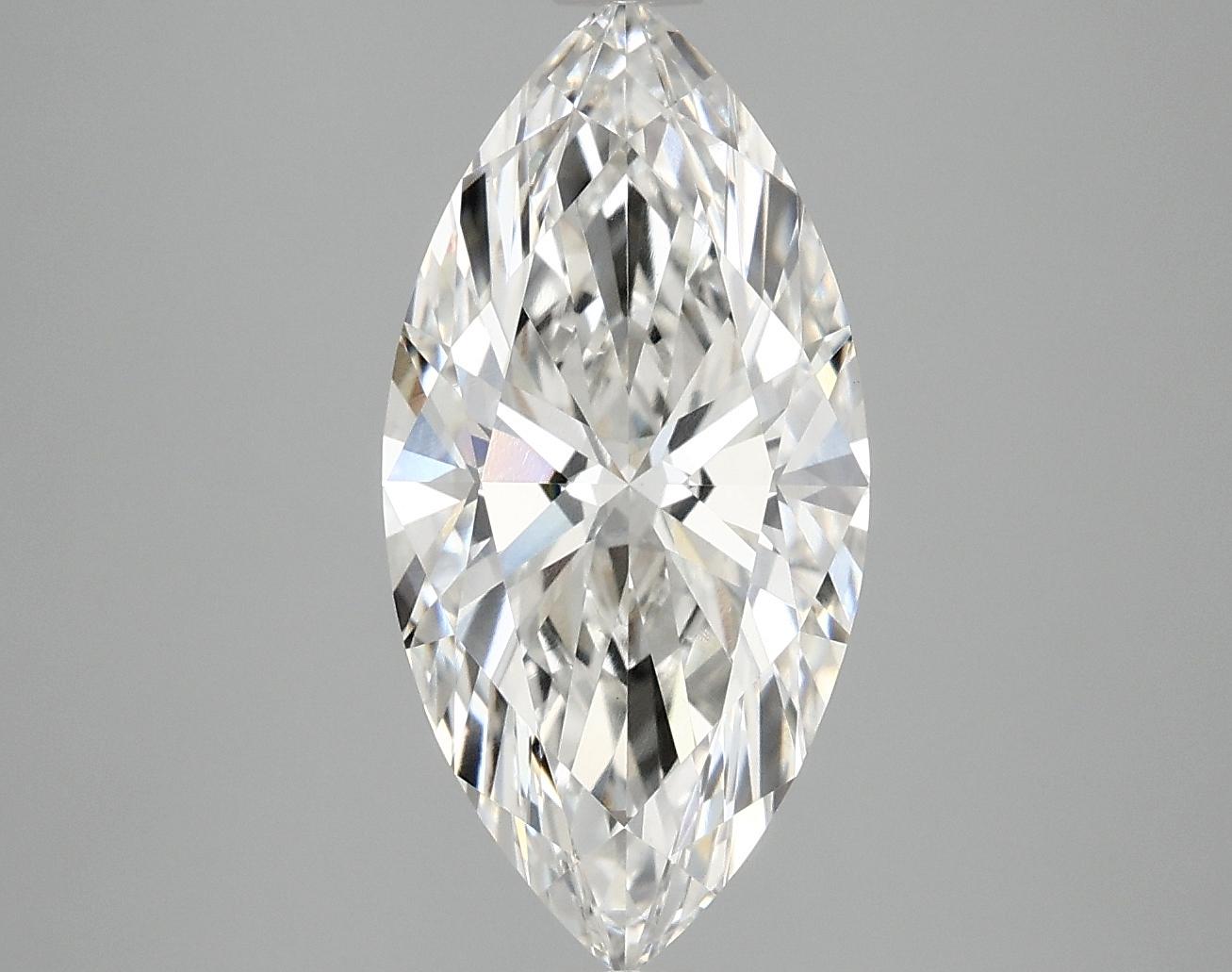 3.05 Carat Marquise Shaped Ideal Cut VVS2 IGI Certified Lab Grown Diamond