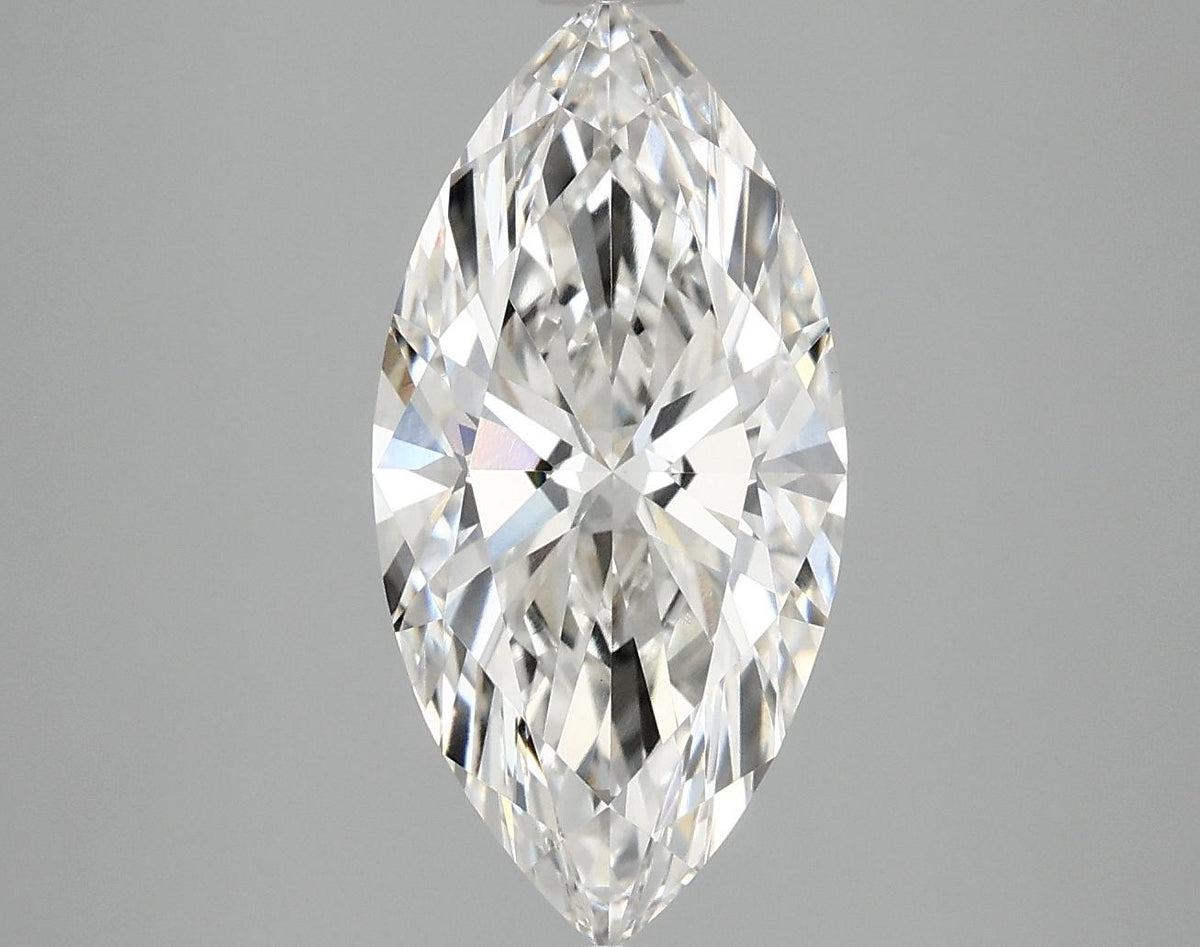 3.05 Carat Marquise Shaped Ideal Cut VVS2 IGI Certified Lab Grown Diamond