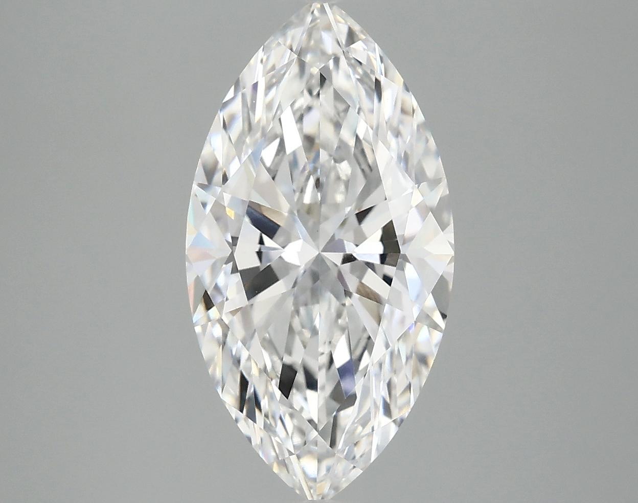 3.03 Carat Marquise Shaped Excellent Cut VVS2 IGI Certified Lab Grown Diamond