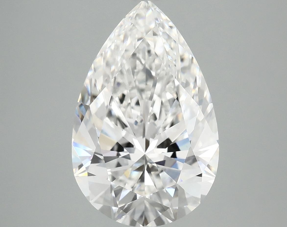 4.04 Carat Pear Shaped Ideal Cut VVS2 IGI Certified Lab Grown Diamond