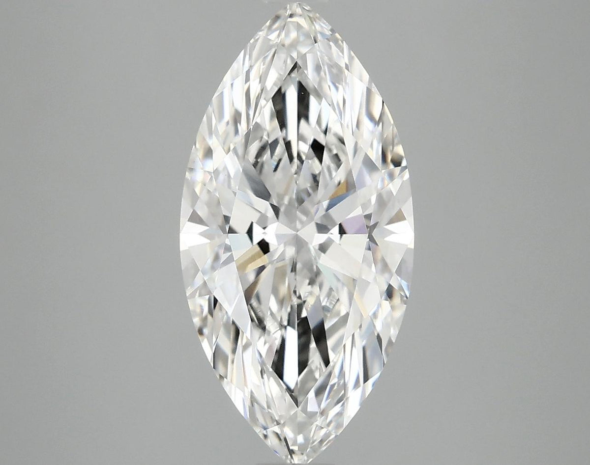 3.09 Carat Marquise Shaped Ideal Cut VVS2 IGI Certified Lab Grown Diamond