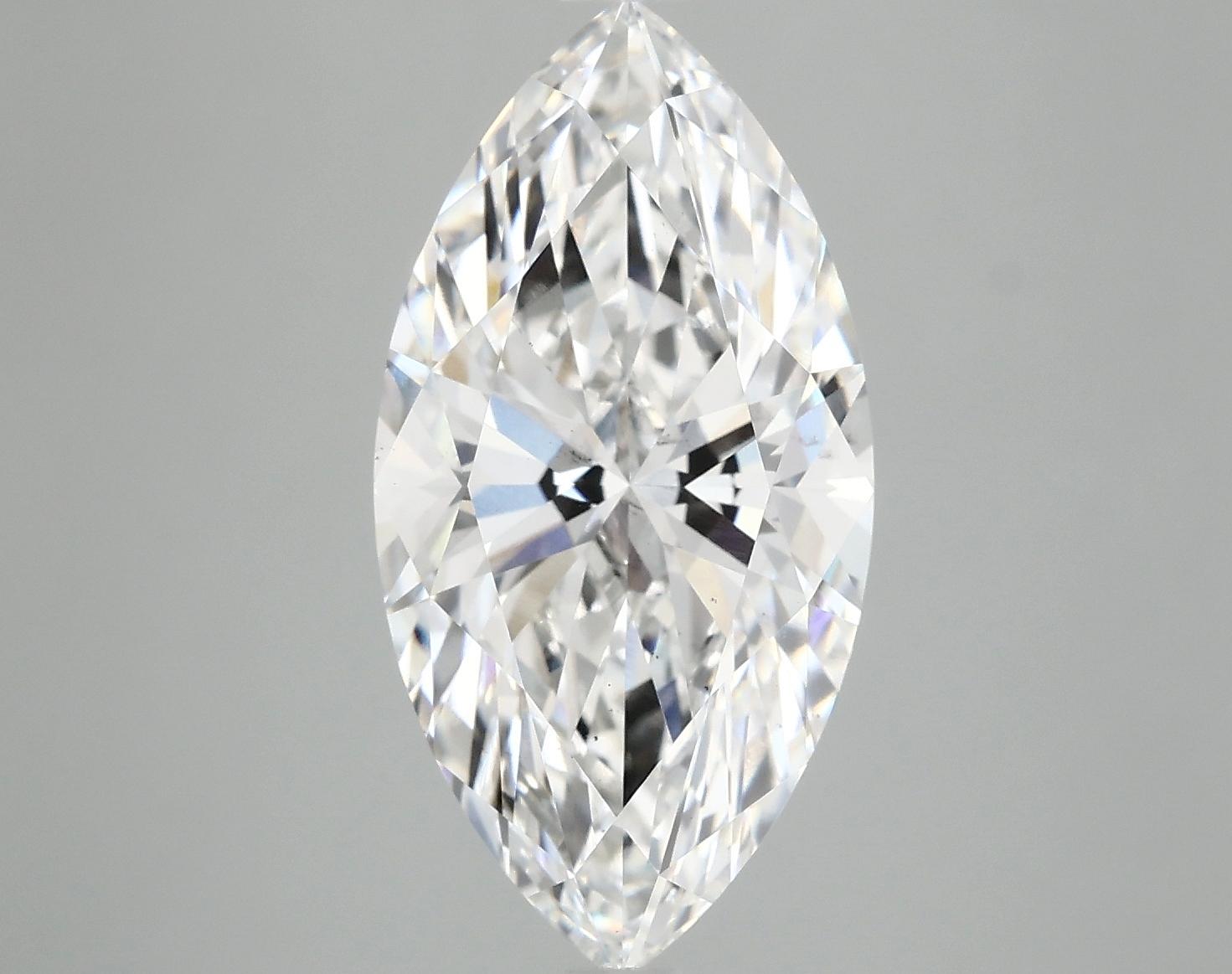 5.04 Carat Marquise Shaped Ideal Cut SI1 IGI Certified Lab Grown Diamond