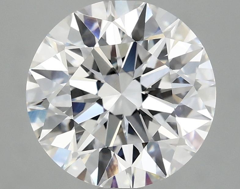 3.07 Carat Round Shaped Excellent Cut VVS2 IGI Certified Lab Grown Diamond