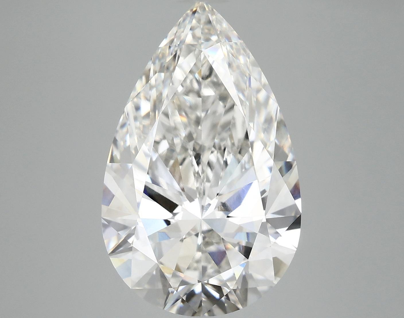 6.0 Carat Pear Shaped Ideal Cut VVS2 IGI Certified Lab Grown Diamond