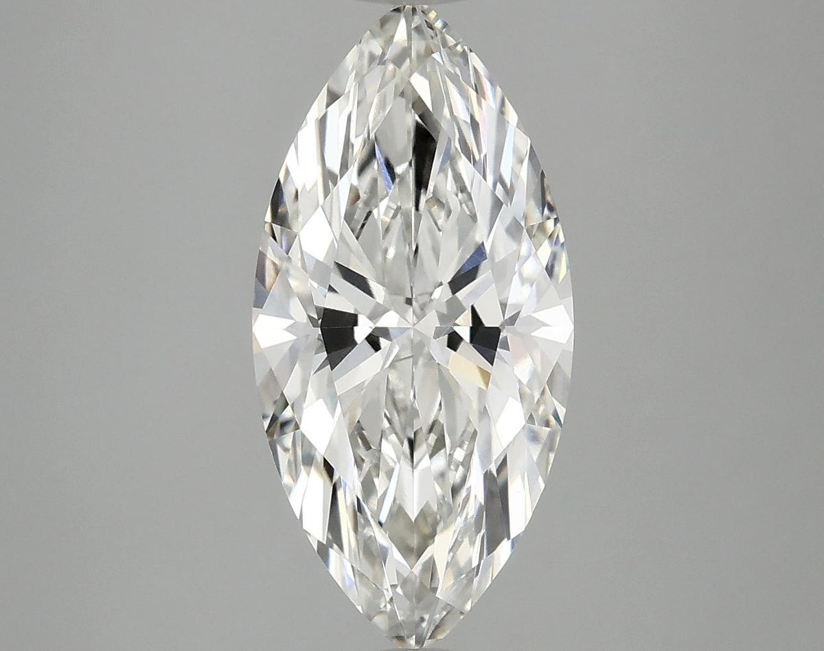 3.09 Carat Marquise Shaped Excellent Cut VVS2 IGI Certified Lab Grown Diamond