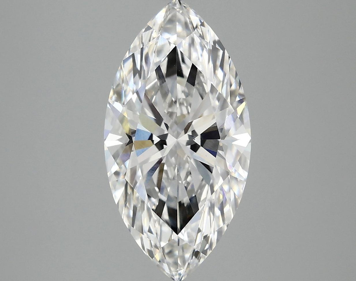 3.07 Carat Marquise Shaped Ideal Cut VVS2 IGI Certified Lab Grown Diamond