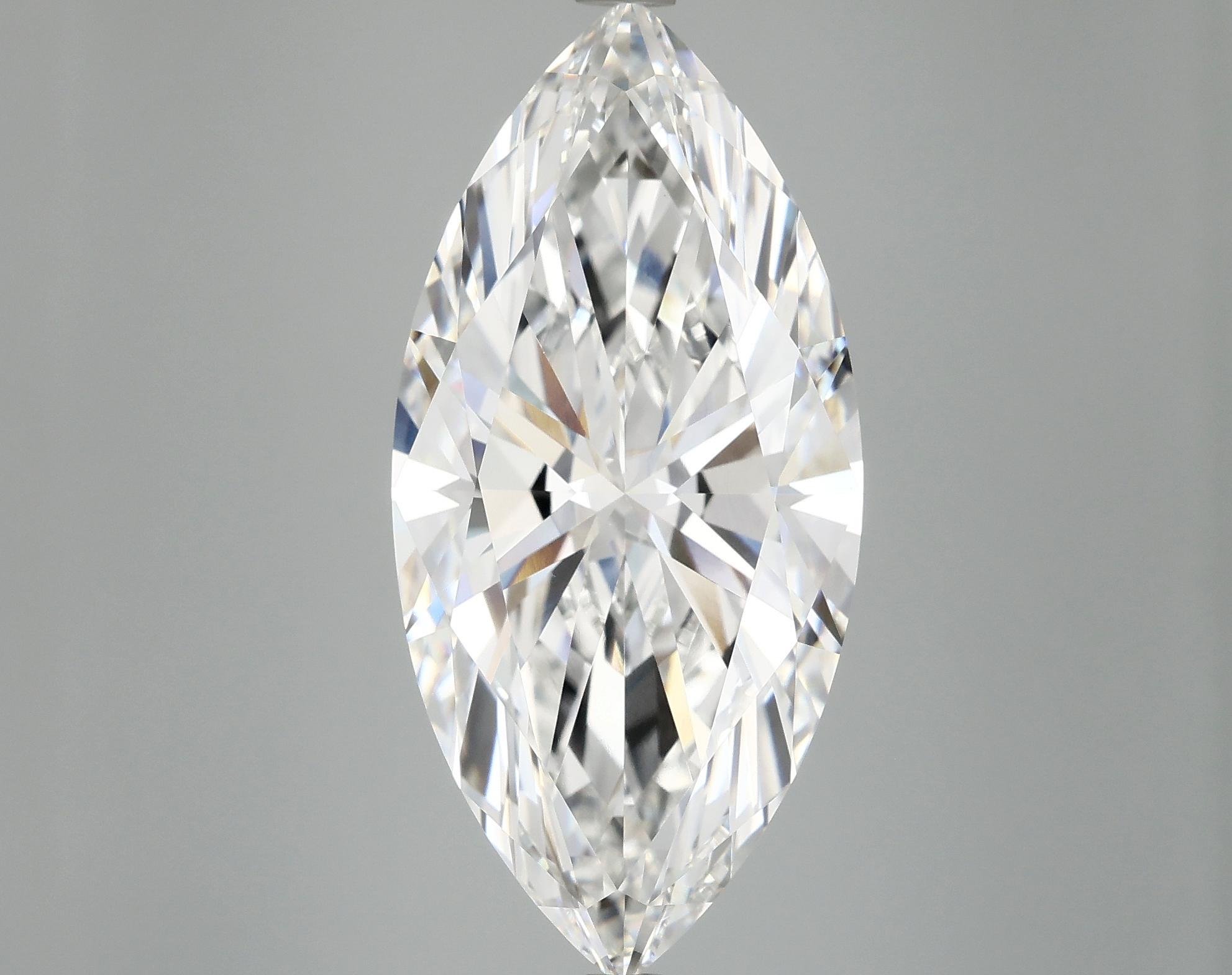 10.33 Carat Marquise Shaped Excellent Cut VVS2 IGI Certified Lab Grown Diamond