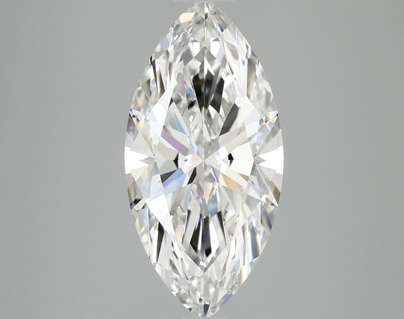 3.03 Carat Marquise Shaped Ideal Cut VVS2 IGI Certified Lab Grown Diamond