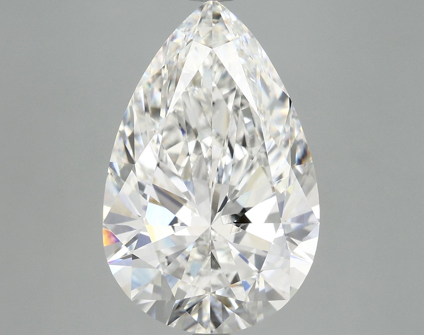 7.14 Carat Pear Shaped Ideal Cut VVS2 IGI Certified Lab Grown Diamond