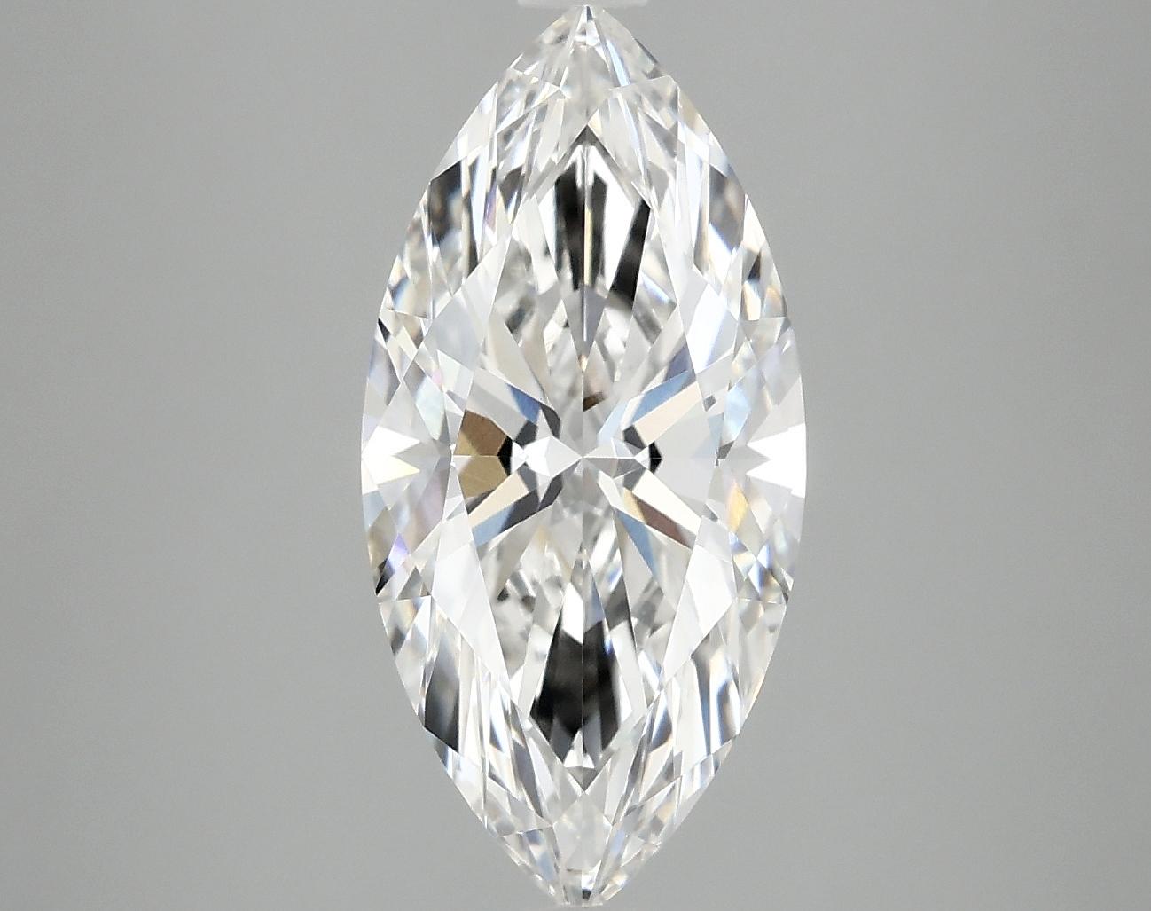 3.08 Carat Marquise Shaped Excellent Cut VVS2 IGI Certified Lab Grown Diamond