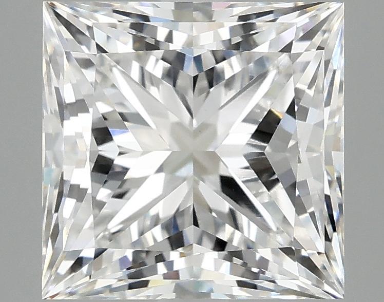 4.06 Carat Princess Shaped Ideal Cut VVS2 IGI Certified Lab Grown Diamond