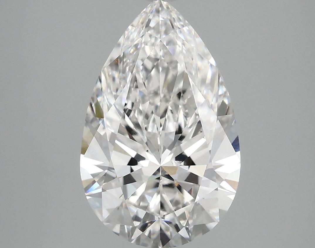3.09 Carat Pear Shaped Ideal Cut VS2 IGI Certified Lab Grown Diamond