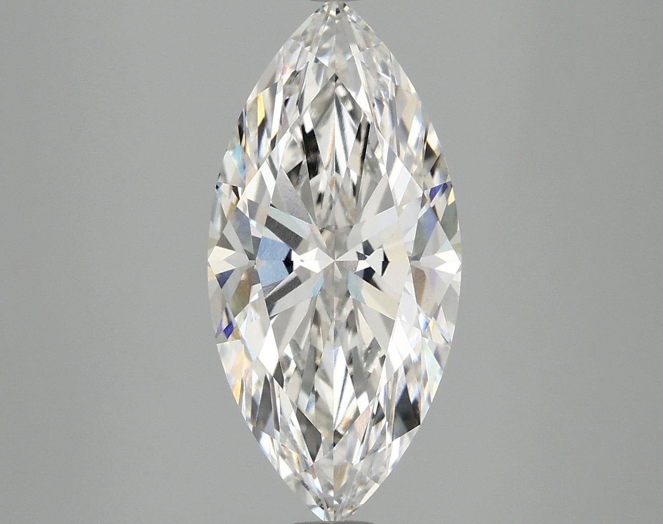 3.09 Carat Marquise Shaped Excellent Cut VVS2 IGI Certified Lab Grown Diamond