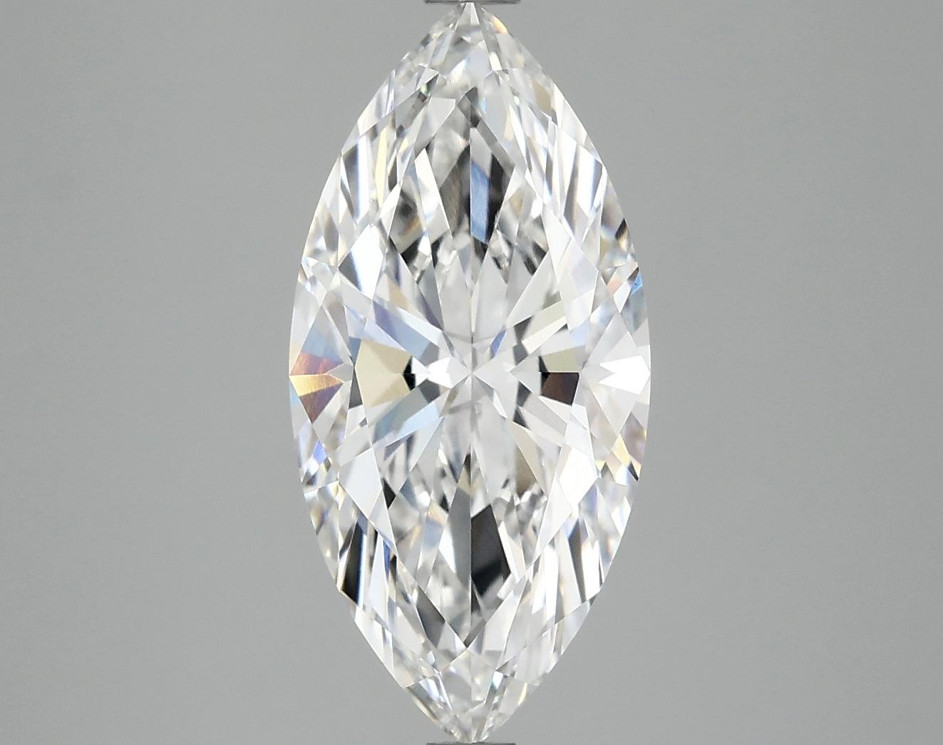 3.03 Carat Marquise Shaped Excellent Cut VVS2 IGI Certified Lab Grown Diamond