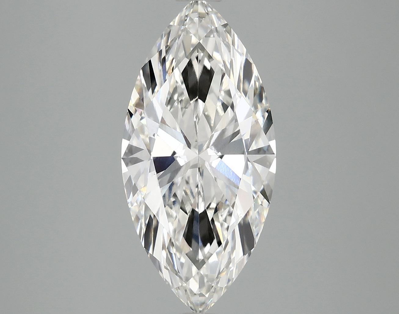 3.03 Carat Marquise Shaped Excellent Cut VVS2 IGI Certified Lab Grown Diamond