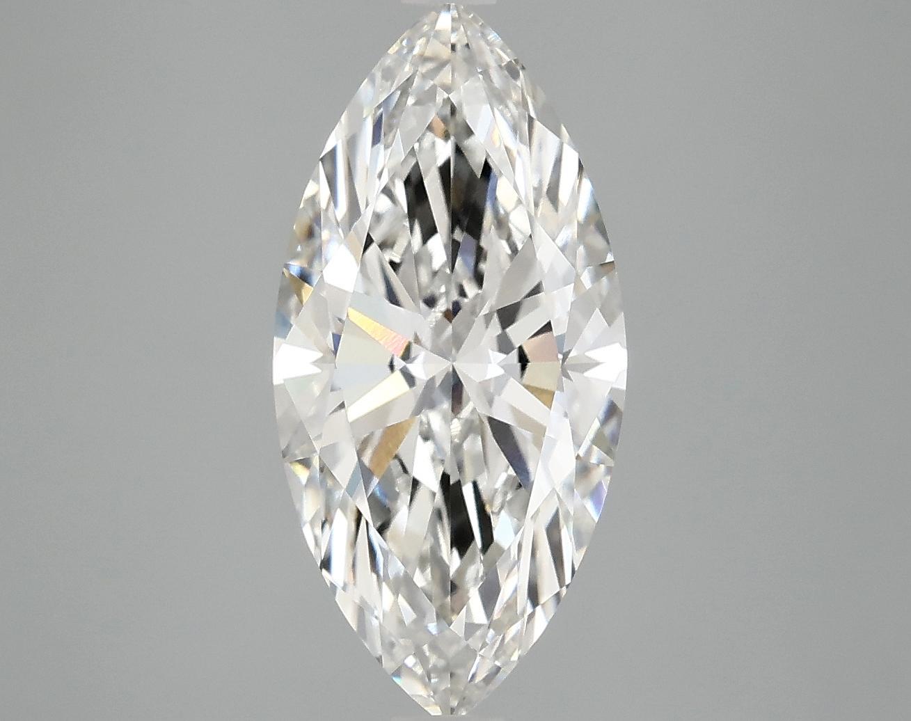 3.03 Carat Marquise Shaped Excellent Cut VVS2 IGI Certified Lab Grown Diamond
