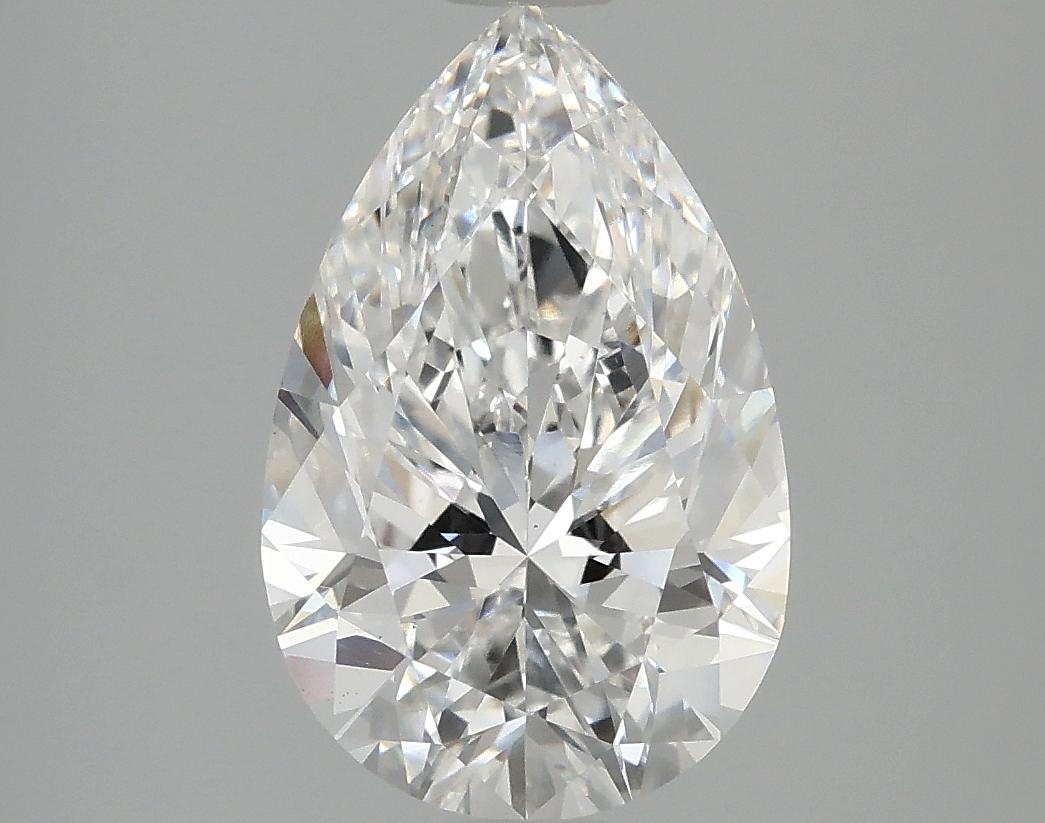 3.05 Carat Pear Shaped Ideal Cut VS1 GSI Certified Lab Grown Diamond