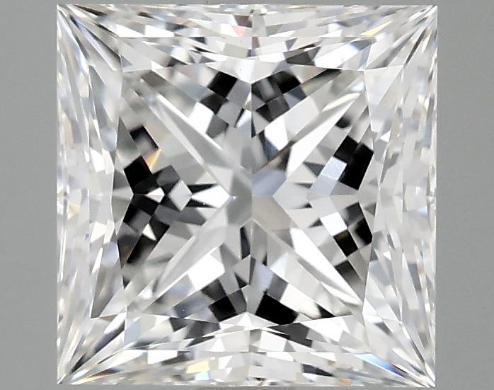 3.06 Carat Princess Shaped Ideal Cut VVS2 IGI Certified Lab Grown Diamond