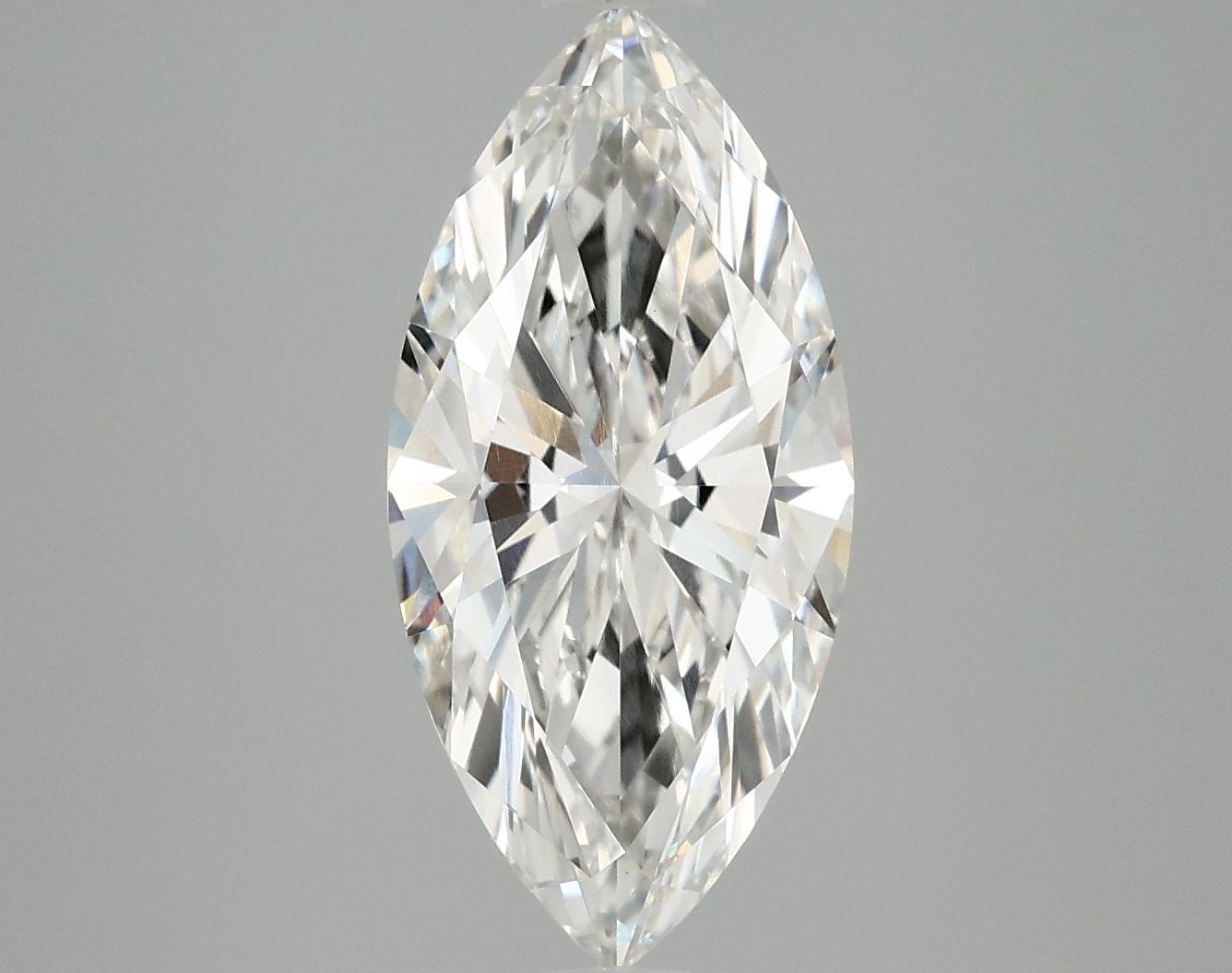 3.02 Carat Marquise Shaped Excellent Cut VVS2 IGI Certified Lab Grown Diamond