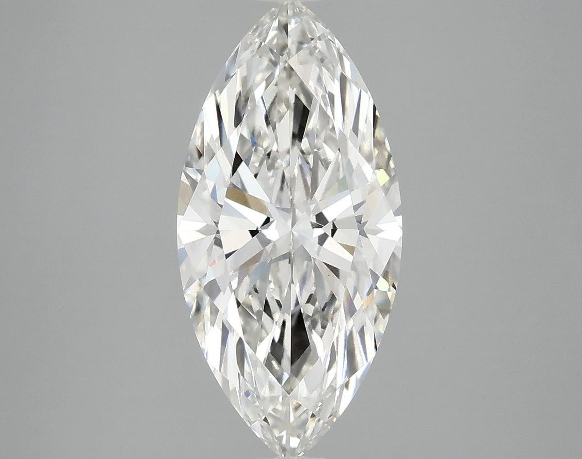 3.04 Carat Marquise Shaped Excellent Cut VVS2 IGI Certified Lab Grown Diamond