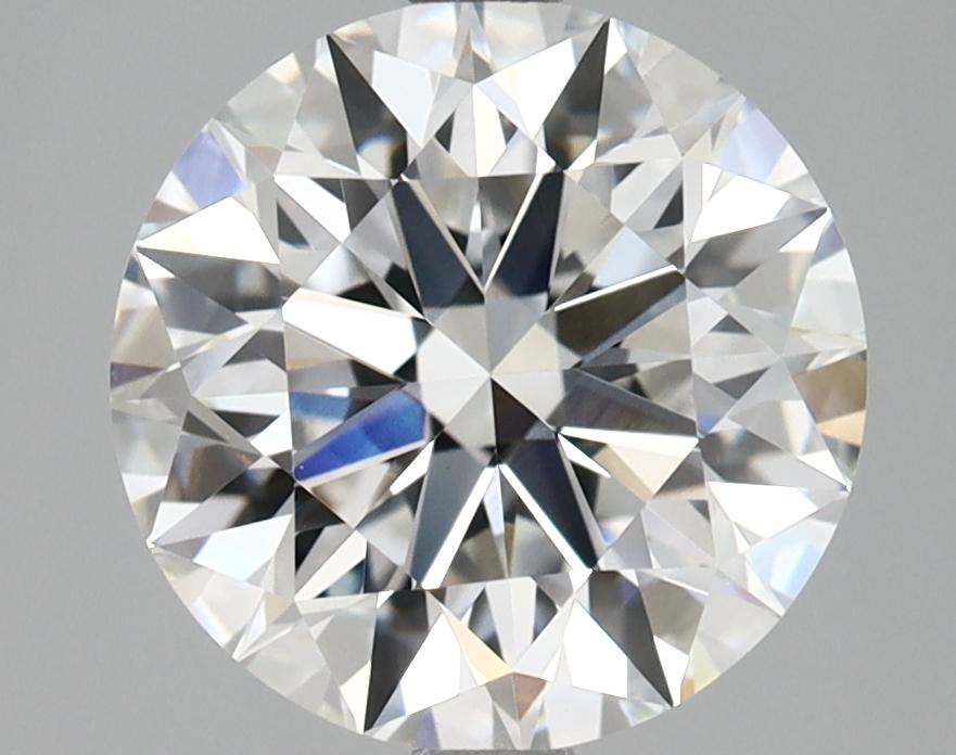 3.08 Carat Round Shaped Ideal Cut VVS2 IGI Certified Lab Grown Diamond