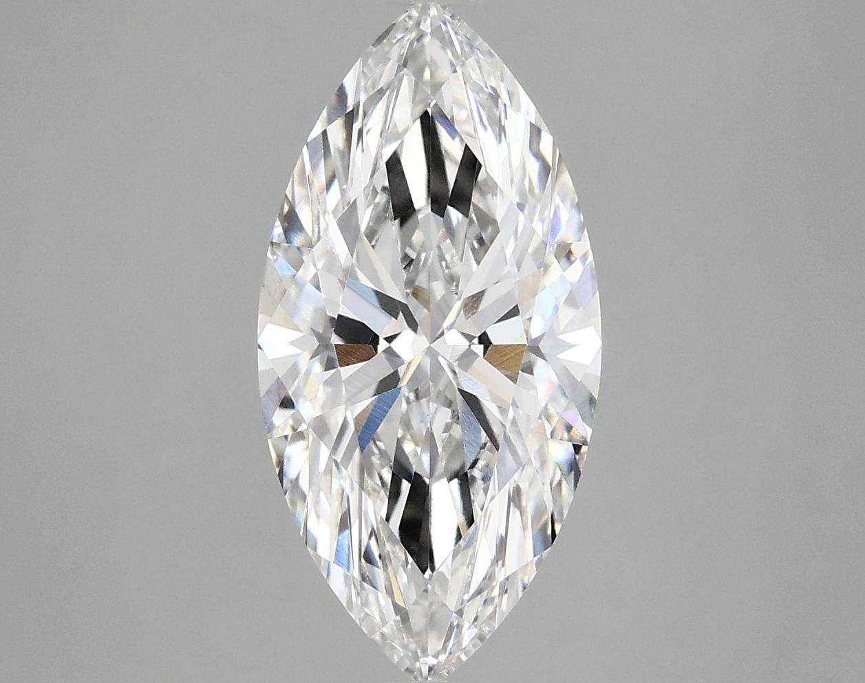 3.09 Carat Marquise Shaped Very Good Cut VVS2 IGI Certified Lab Grown Diamond