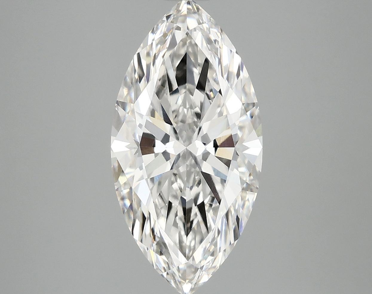 3.01 Carat Marquise Shaped Ideal Cut VVS2 IGI Certified Lab Grown Diamond