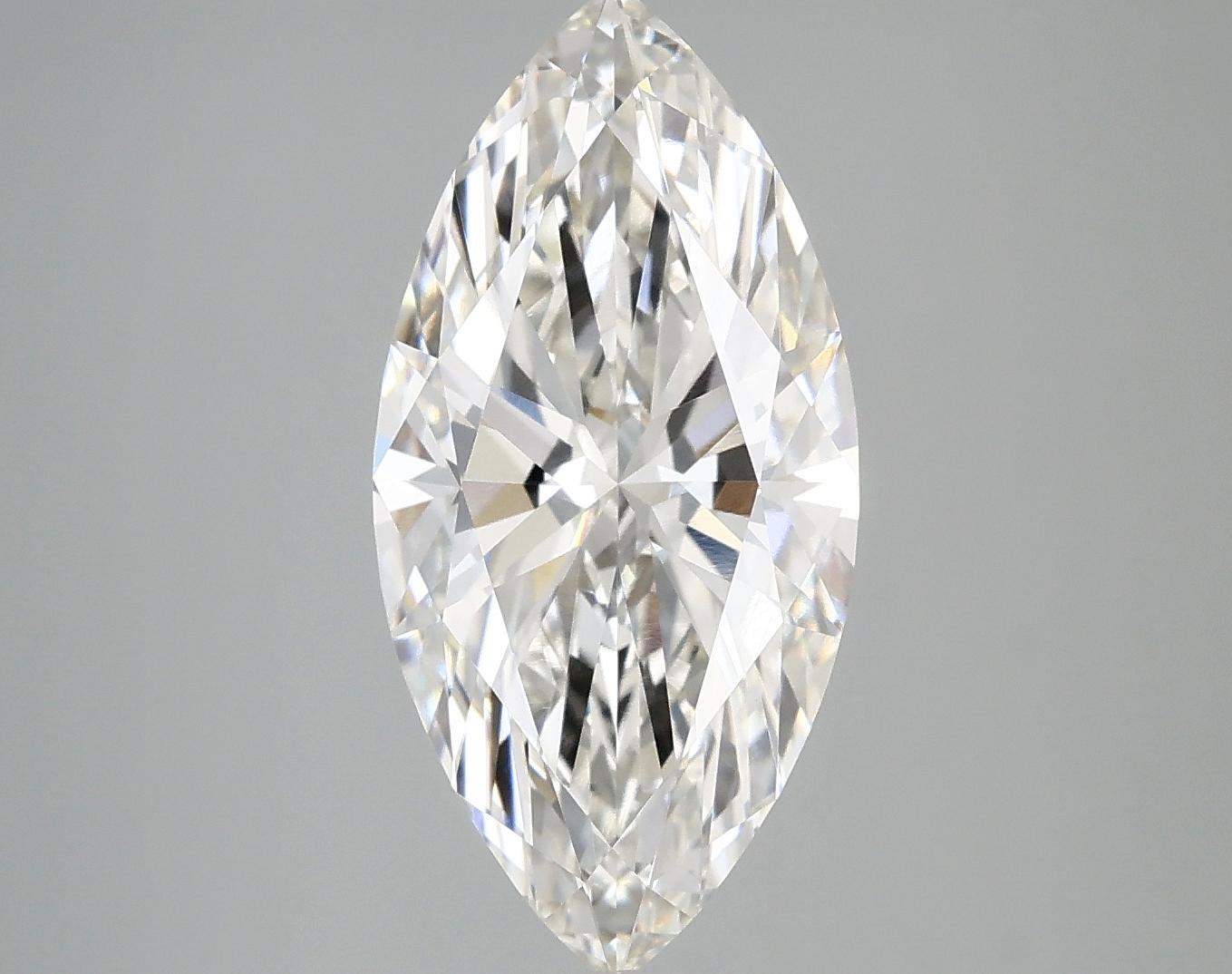 3.28 Carat Marquise Shaped Excellent Cut VVS2 IGI Certified Lab Grown Diamond