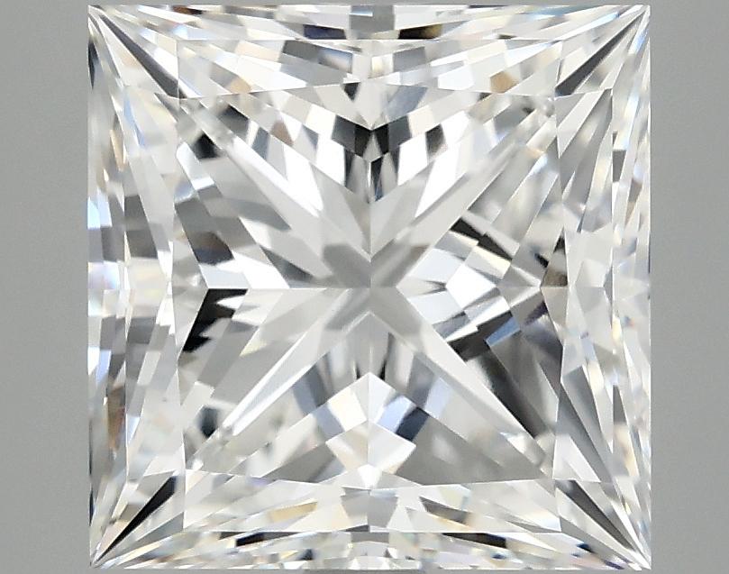 5.04 Carat Princess Shaped Ideal Cut VVS2 IGI Certified Lab Grown Diamond