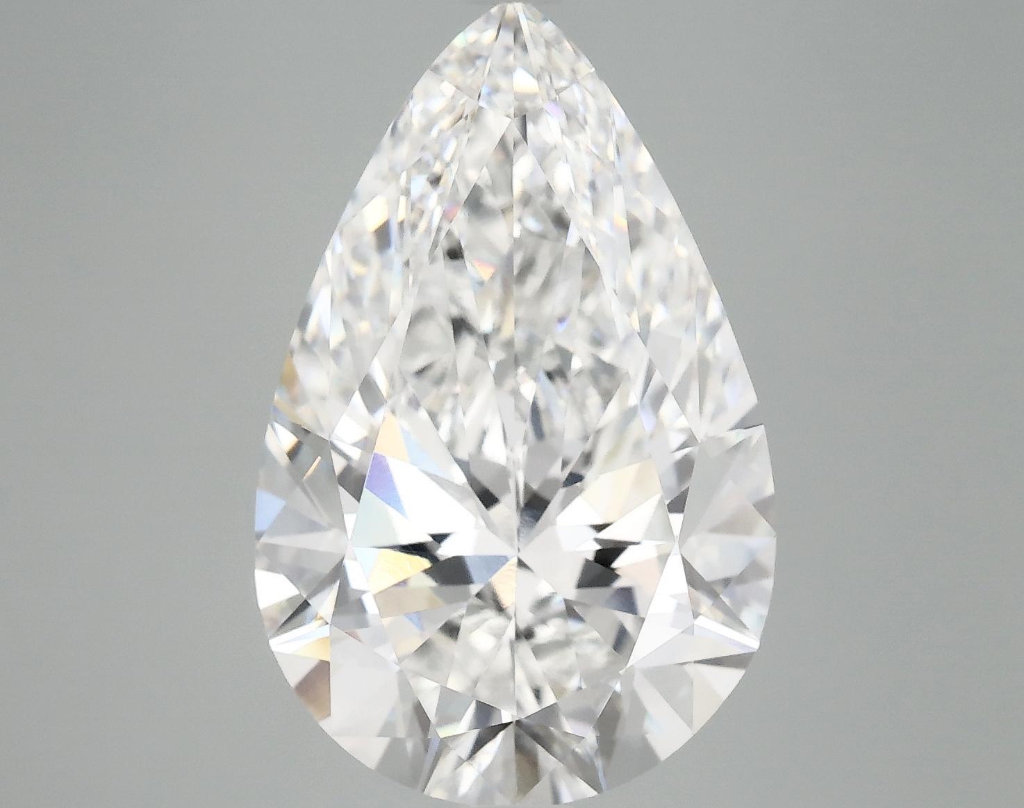 7.23 Carat Pear Shaped Ideal Cut VVS2 IGI Certified Lab Grown Diamond